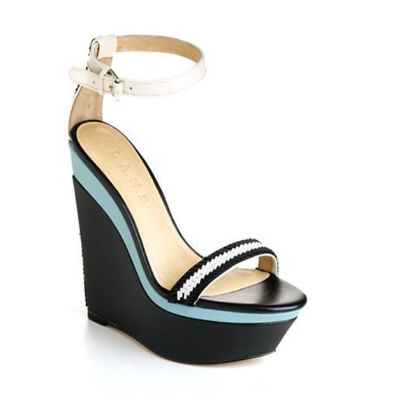 L.A.M.B. Shoes Lamb Penny Leather Platform Wedge Sandals Poshmark